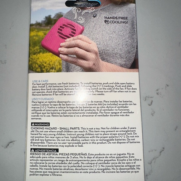 Deluxe Necklace Fan - Gray - Picture 2 of 5